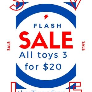3/20 sale on all toys